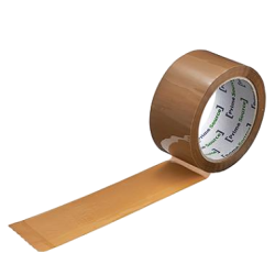 Pakketape brun - low noise 48mm x 66m acryl klæb