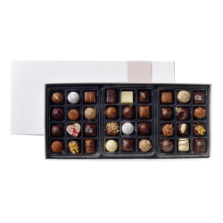 Chokoladeæske med fyldte chokolader Ole Chokolade