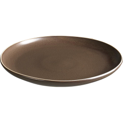 Dust tallerken uden fane flad brun ø27 cm