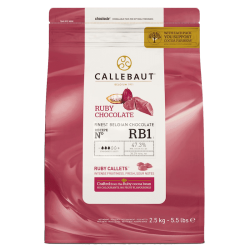 Ruby Chokolade Callebaut 47,3% 2,5 kg.