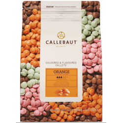 Orange Chokoladeovertræk - Callebaut 2,5 kg.