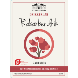 Rabarber Saft Drikkeklar - Vibegaard Øko