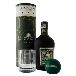 Diplomatico Reserva Exclusiva - Old Fashion Glas & Ice Mold