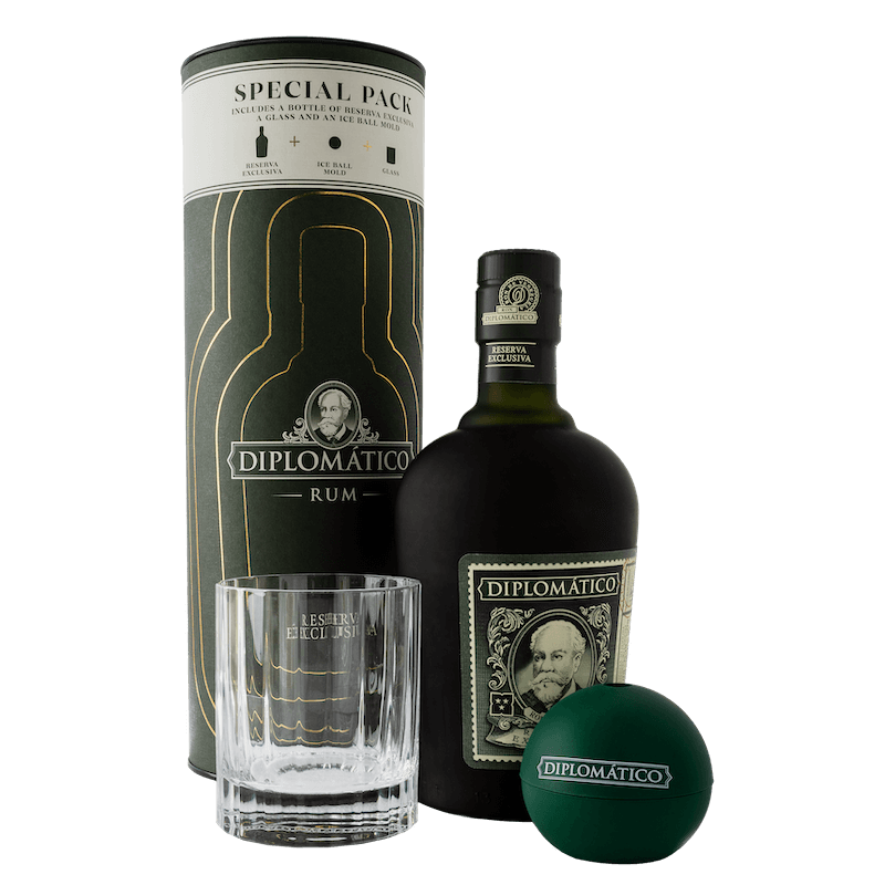 Diplomatico Reserva Exclusiva - Old Fashion Glas & Ice Mold