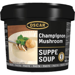 Champignonsuppe - pasta - 900g giver 9,1L - Oscar