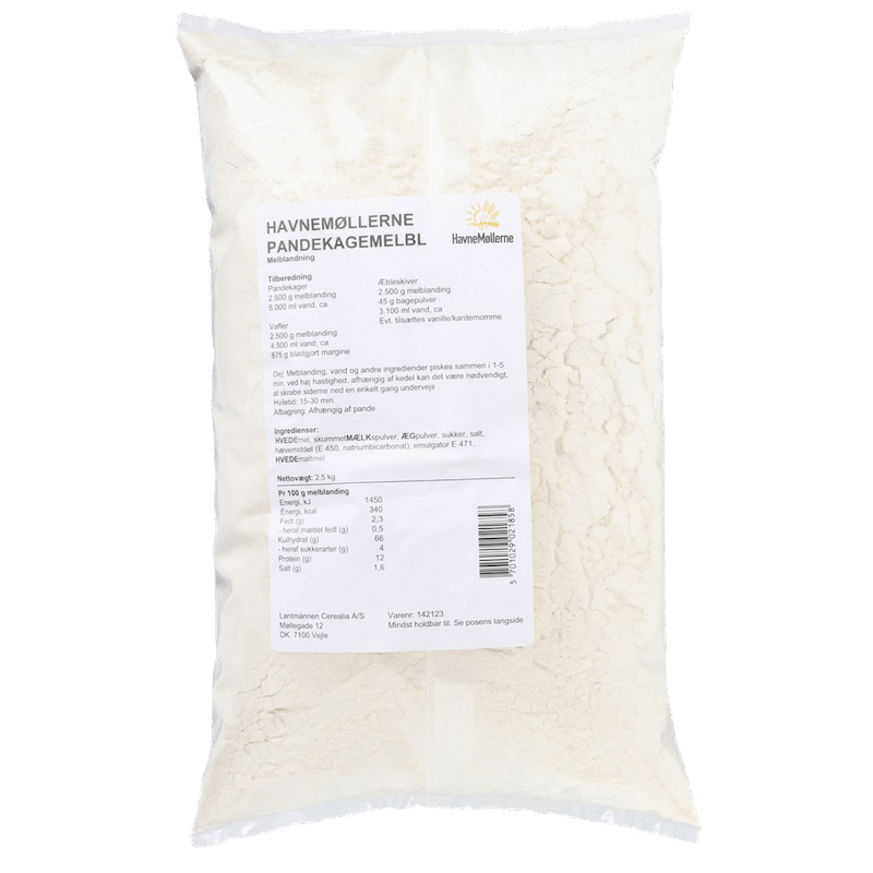 Pandekage / Vaffelblanding - 2,5 kg. Pandekage / Vaffelblanding - 2,5 kg.