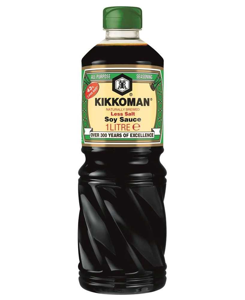 Soyasauce Grøn Kikkoman Med Reduceret Saltindhold 1L Soyasauce Grøn Kikkoman Med Reduceret Saltindhold 1L