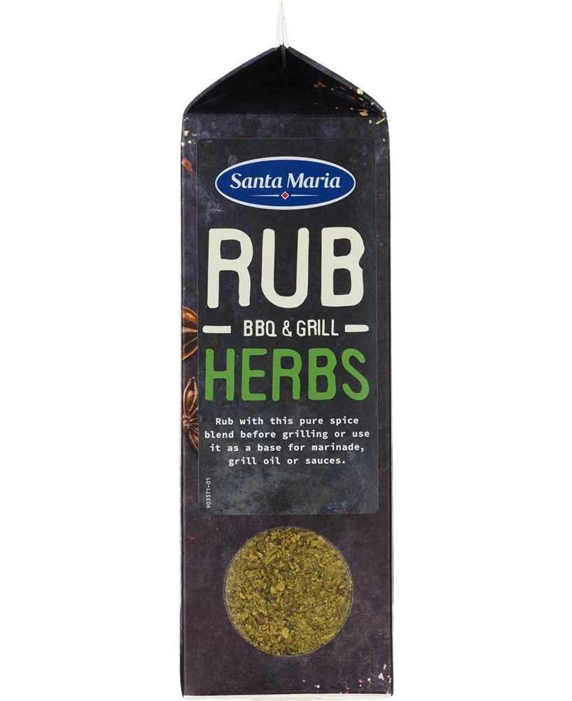 Rub Herbs Krydderi - DryMarinade Urte Rub - Bbq Grill - Santa Maria