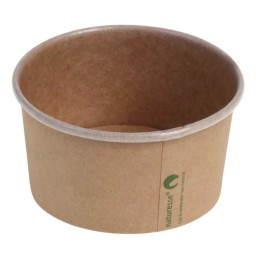 Isbæger 150 ml - Bionedbrydelig Brun - 50 stk.