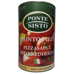 Pizzasauce med krydderi 12/14% 4,1 kg. - Ponte Sisto