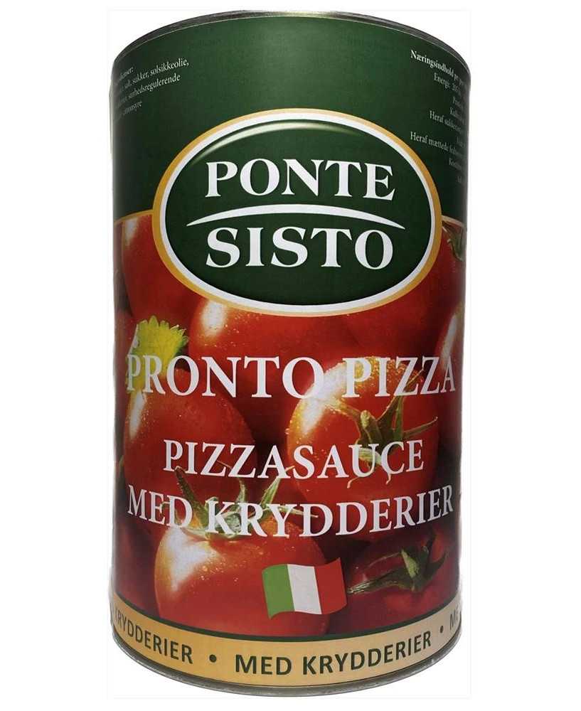 Pizzasauce med krydderi 12/14% 4,1 kg. - Ponte Sisto Pizzasauce med krydderi 12/14% 4,1 kg. - Ponte Sisto