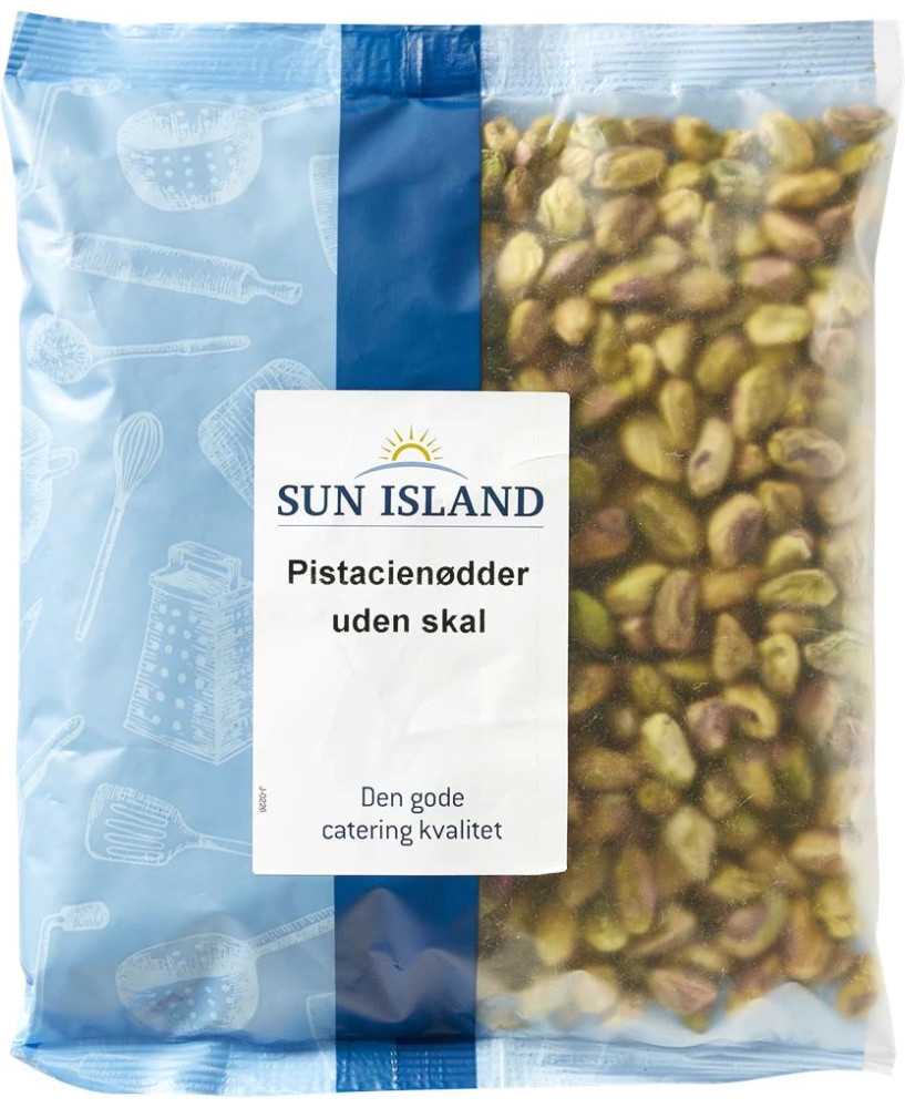 Pistacienødder uden skal 500g - Sun Island