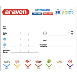 Lufttæt Opbevaringsbøtte M. Låg - 1/6 Gn 2.6 ltr - H15cm - Araven
