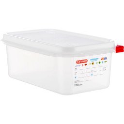 Lufttæt Opbevaringsbøtte M. Låg - 1/4 Gn 2.8ltr - H10cm - Araven