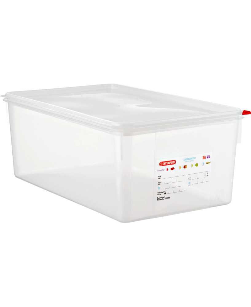 Lufttæt Opbevaringsbøtte M. Låg - 1/1 Gn 27,5 ltr - H20 cm - Araven