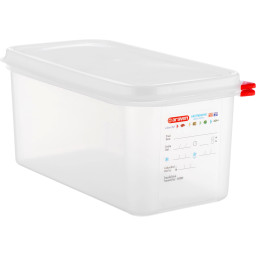 Lufttæt Opbevaringsbøtte M. Låg - 1/3 Gn 6 ltr - H15 cm - Araven