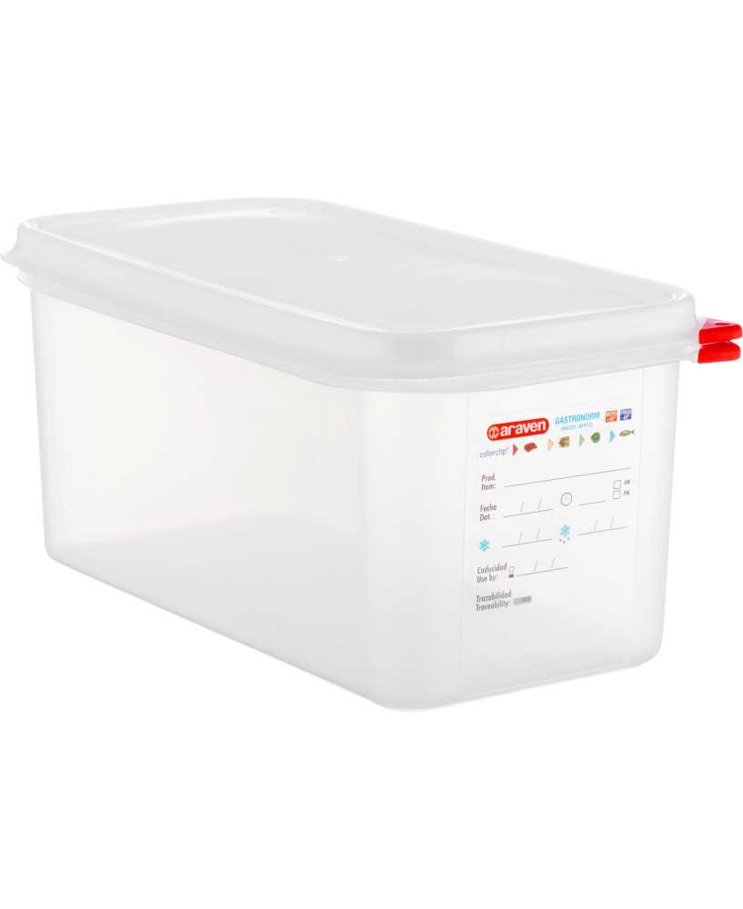 Lufttæt Opbevaringsbøtte M. Låg - 1/3 Gn 6 ltr - H15 cm - Araven