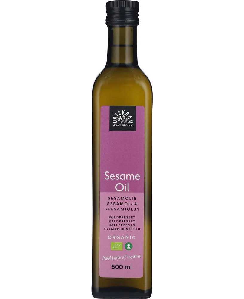 Sesamolie Koldpresset Økologisk 50cl. - Urtekram Sesamolie Koldpresset Økologisk 50cl. - Urtekram