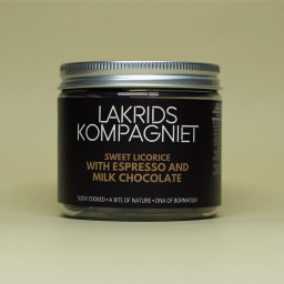 Sød Lakrids Med Espresso Mælke Chokolade 130g - FÅR I SJØDDAD NAD?