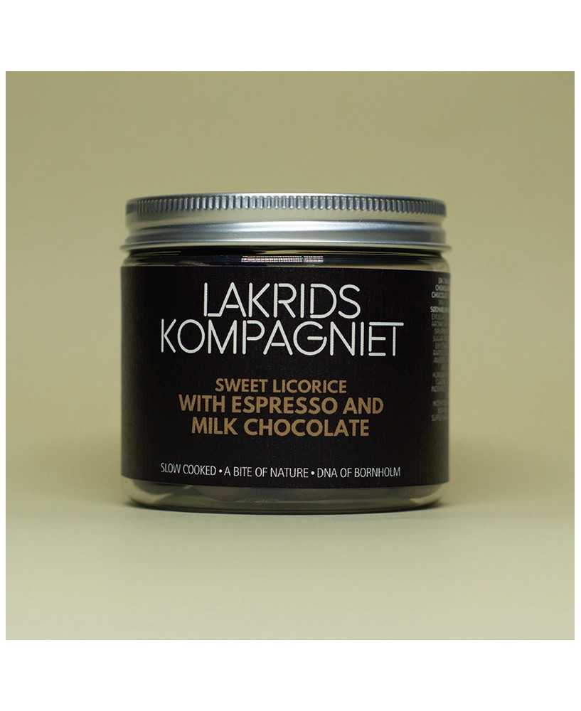 Sød Lakrids Med Espresso Mælke Chokolade 130g - FÅR I SJØDDAD NAD?