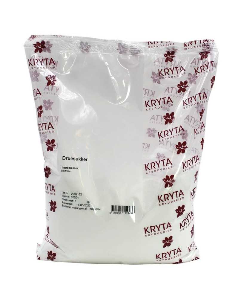 Druesukker - Dextrose 1 Kg. - Kryta