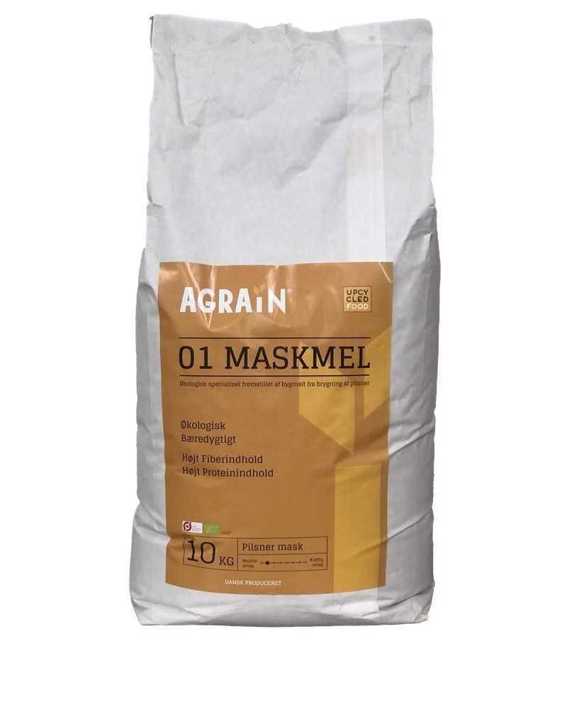 Maskmel 01 Pilsner 10 kg. Økologisk - Agrain