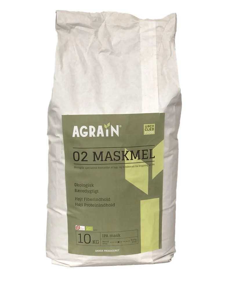 Maskmel 02 Ipa 10 kg. - Økologisk - Agrain