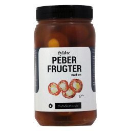 Fyldte peberfrugter med frisk ost 1,1 kg.