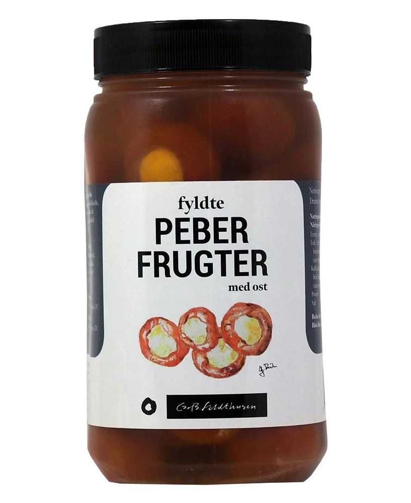 Fyldte peberfrugter med frisk ost 1,1 kg.