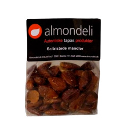 Mandler 100g Saltristede Spanske Med Skind - Valencia
