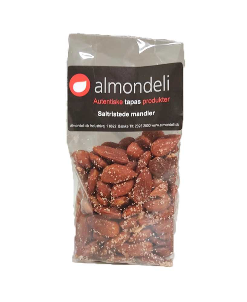 Mandler Saltristede Spanske Med Skind 200g - Valencia Mandler Saltristede Spanske Med Skind 200g - Valencia