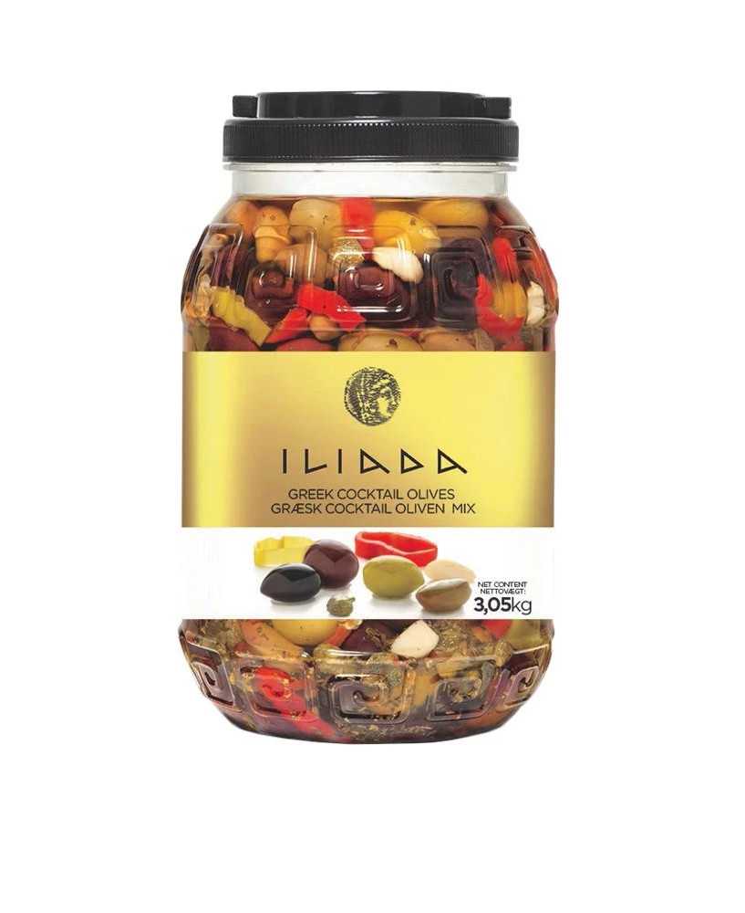 Cocktail Olivenmix Uden Sten 3,05 kg - Iliada