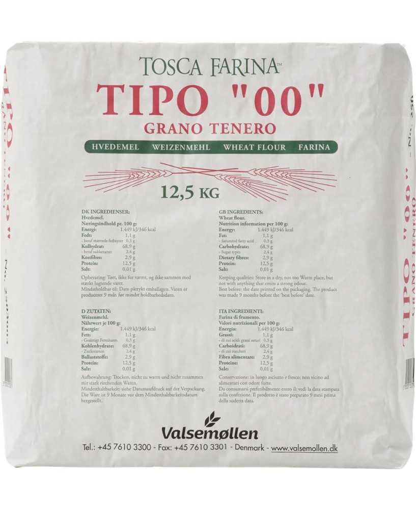 Tipo 00 Gran Tereno Hvedemel 12,5 kg. - Valsemøllen Tipo 00 Gran Tereno Hvedemel 12,5 kg. - Valsemøllen