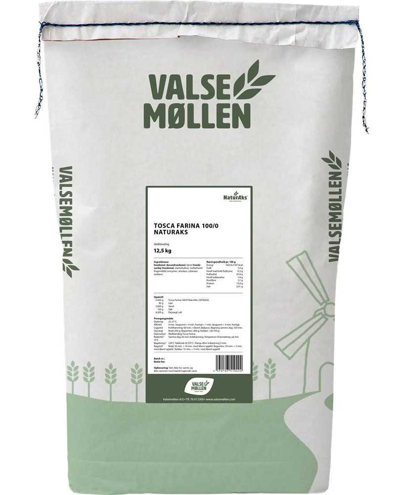 Tosca Farina 100/0 Melmix 12,5 kg. - Valsemøllen Tosca Farina 100/0 Melmix 12,5 kg. - Valsemøllen