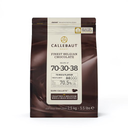 Chokolade Mørk 70,5 % 2,5 kg - Barry Callebaut