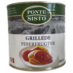 Grillet Peberfrugt i Olie 2,4 kg. - Ponte Sisto