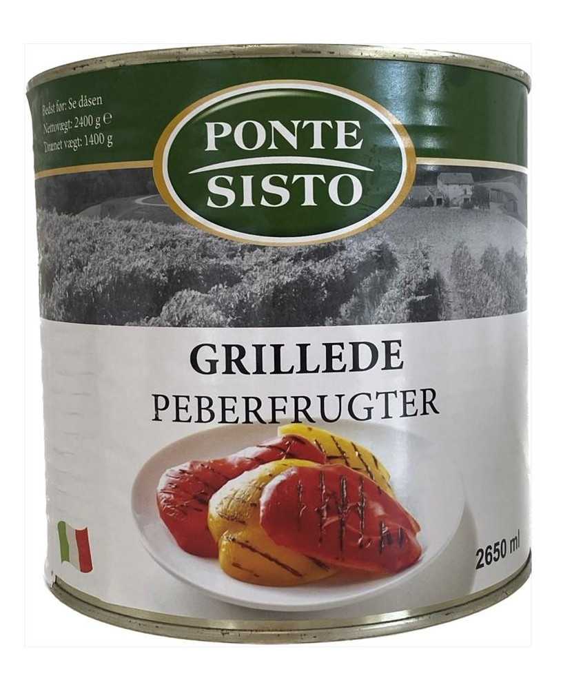 Grillet Peberfrugt i Olie 2,4 kg. - Ponte Sisto Grillet Peberfrugt i Olie 2,4 kg. - Ponte Sisto