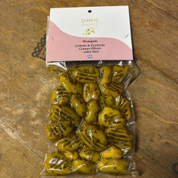 Grillede Snack Oliven m. Krydderier Økologisk uden Sten 100g - Sofos