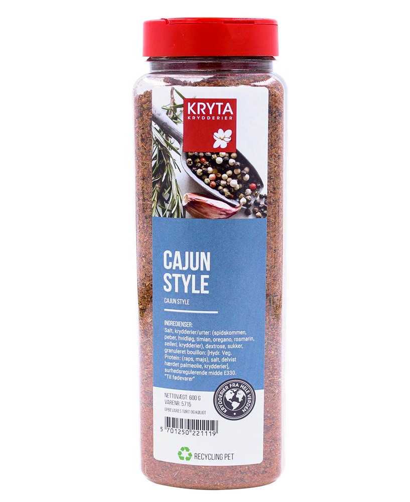 Cajun Style krydderiblanding 600g - Kryta Cajun Style krydderiblanding 600g - Kryta