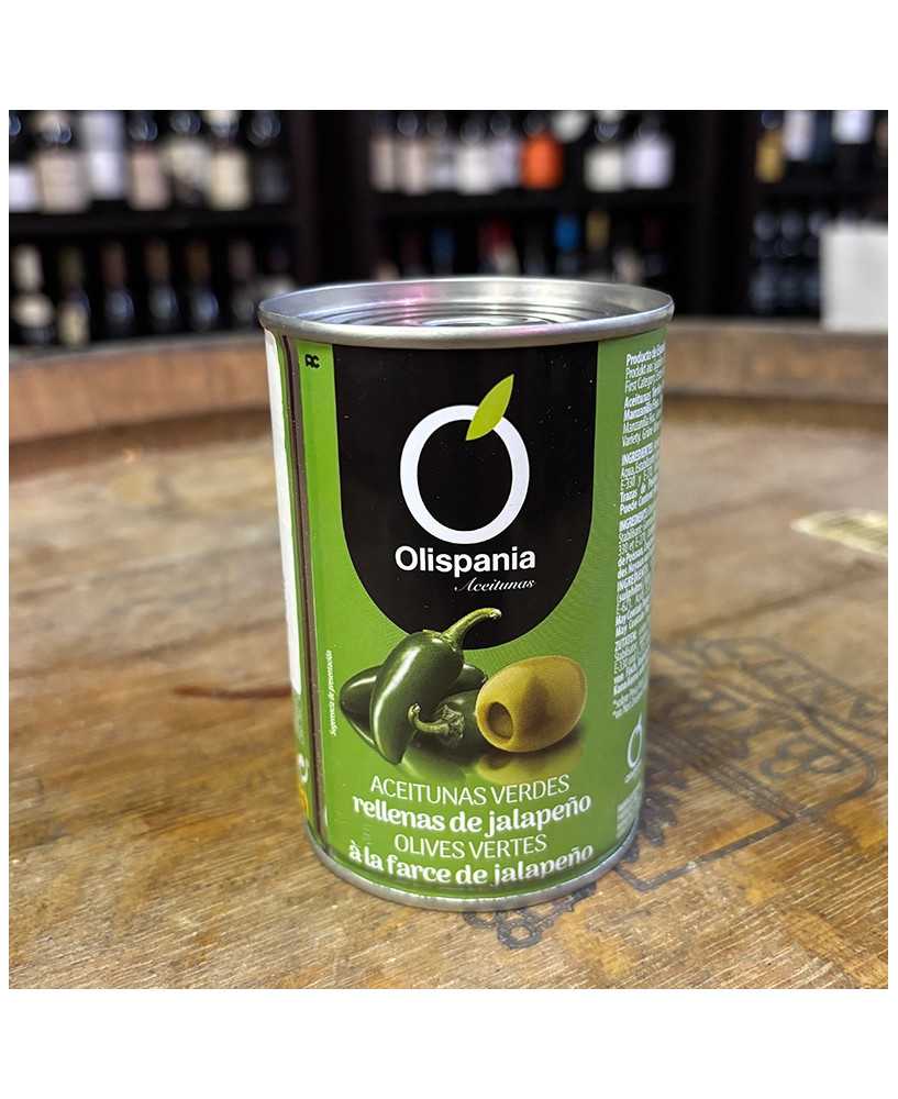 Oliven Grønne Spanske Manzanilla m. Jalepeno 280g - Almondeli Oliven Grønne Spanske Manzanilla m. Jalepeno 280g - Almondeli