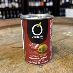 Oliven Grønne Manzanilla m. Skinke 280g - Almondeli