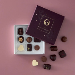 Julechokolade Æske m. 9 stk - ole chokolade