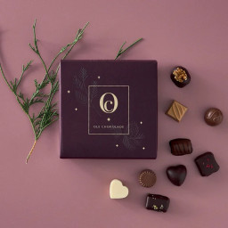 Fyldte JuleChokolader i Juleæske m. 9 stk - Ole Chokolade