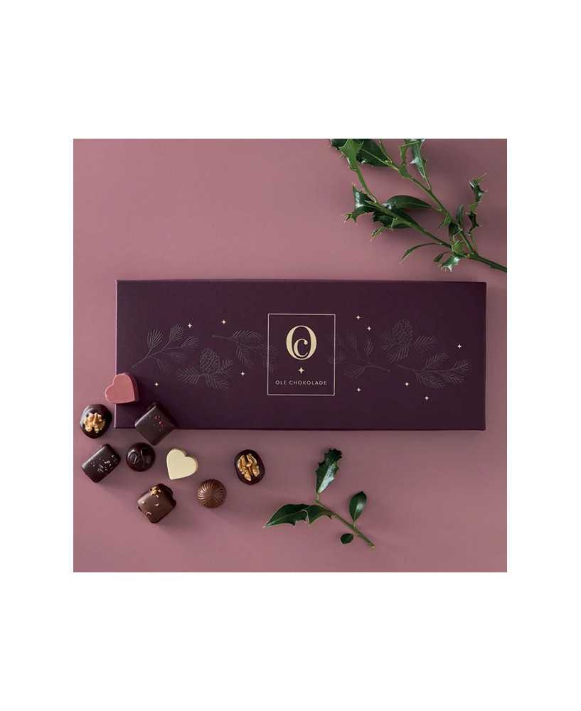 Fyldte JuleChokolader i Juleæske m. 24 stk - Ole Chokolade