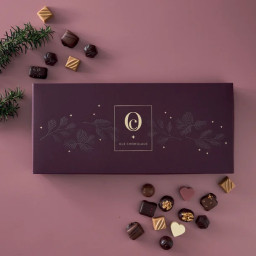 Fyldte JuleChokolader i Juleæske m. 36 stk - Ole Chokolade