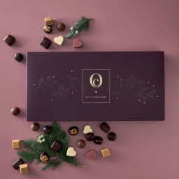 Fyldte JuleChokolader i Juleæske m. 50 stk - Ole Chokolade