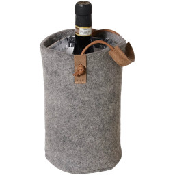 Vinkøler inkl. Køleelement - Lysegrå H24 cm - Lübech Living Glerup med flaske