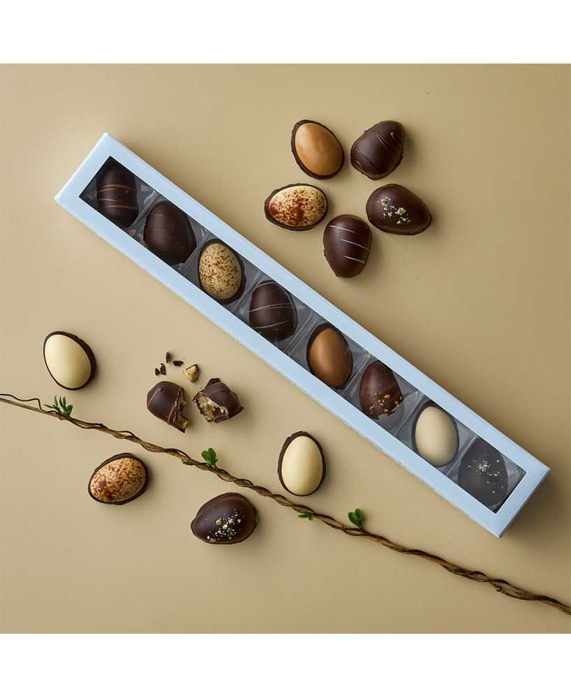 Påske Chokoladeæg - 8 stk i æsken - Mesteræg - Ole Chokolade Påske Chokoladeæg - 8 stk i æsken - Mesteræg - Ole Chokolade