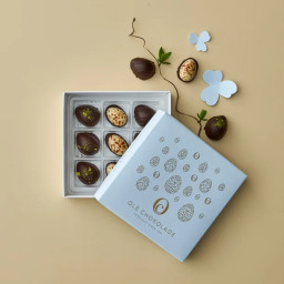 Chokolade Påskeæg mini 9 stk. - Ole Chokolade - Delikatesseæg