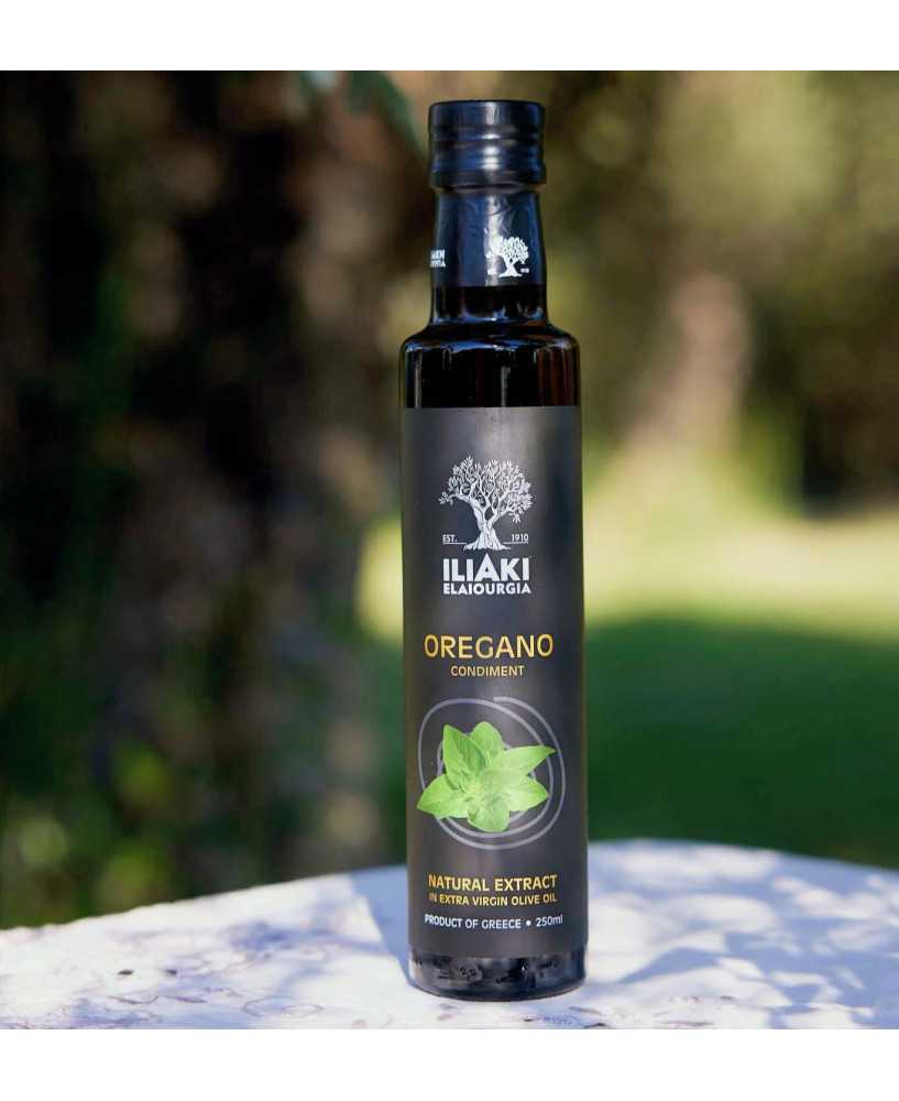 Græsk OreganoOlie JomfruOlivenolie naturlig Chili 250ml - ILIAKI Græsk OreganoOlie JomfruOlivenolie naturlig Chili 250ml - ILIAKI